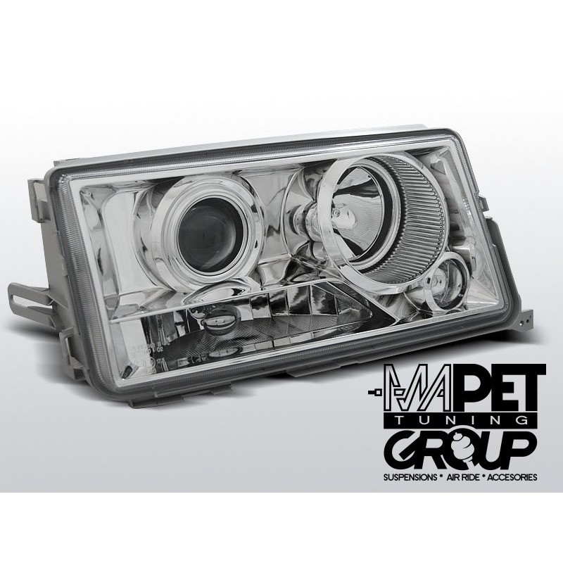 Mercedes W201 190 82-93 CHROM CLEAR soczewkowe LPME45