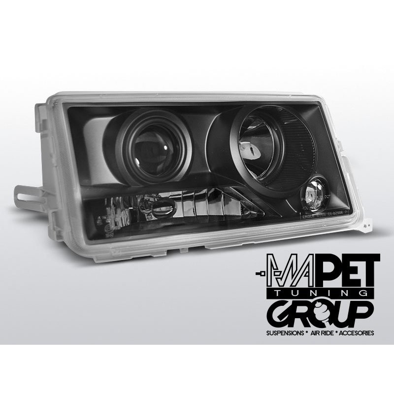 Mercedes W201 190 82-93 BLACK CLEAR soczewkowe LPME46