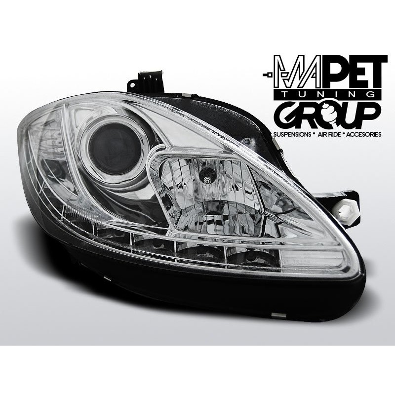 Seat Leon 1P 09-12 CHROM LED - diodowe DRL dzienne LPSE25