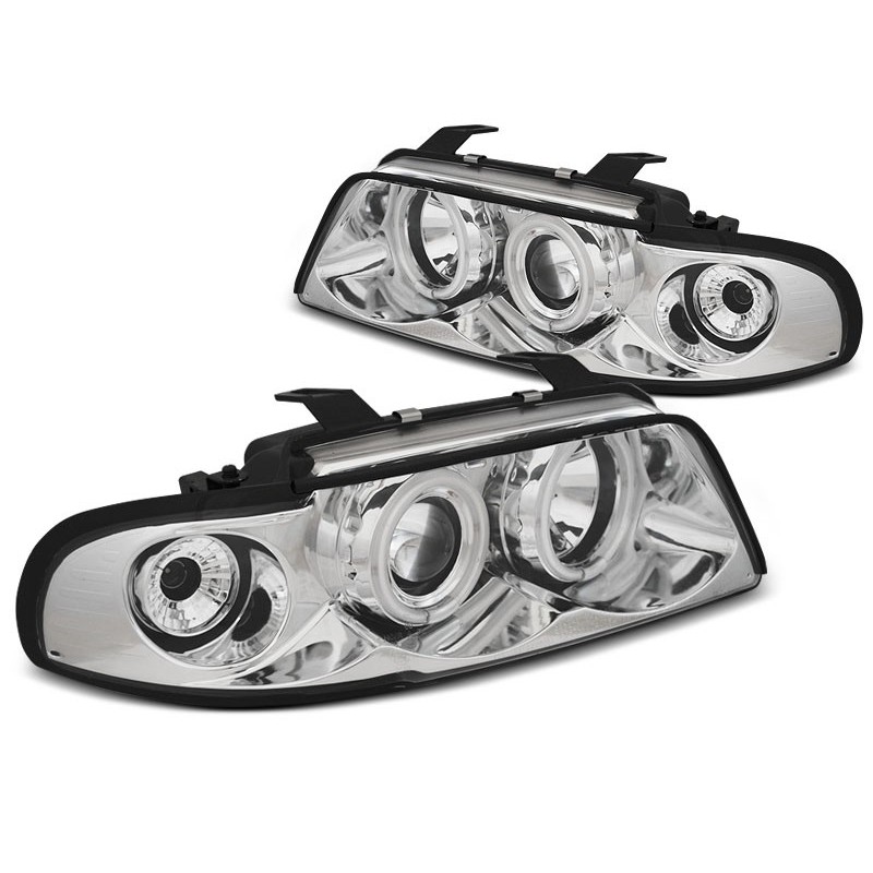 Audi A4 94-98 - CHROM Angel Eyes CCFL LED  LPAUD6