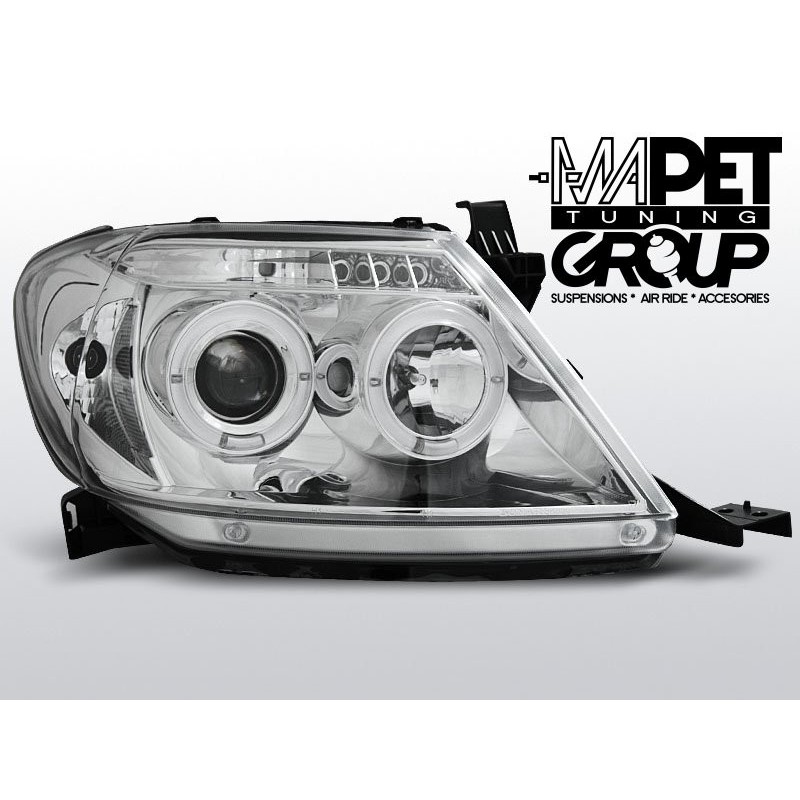 Toyota Hilux 05-11 Angel Eyes CHROM LED - diodowe LPTO07
