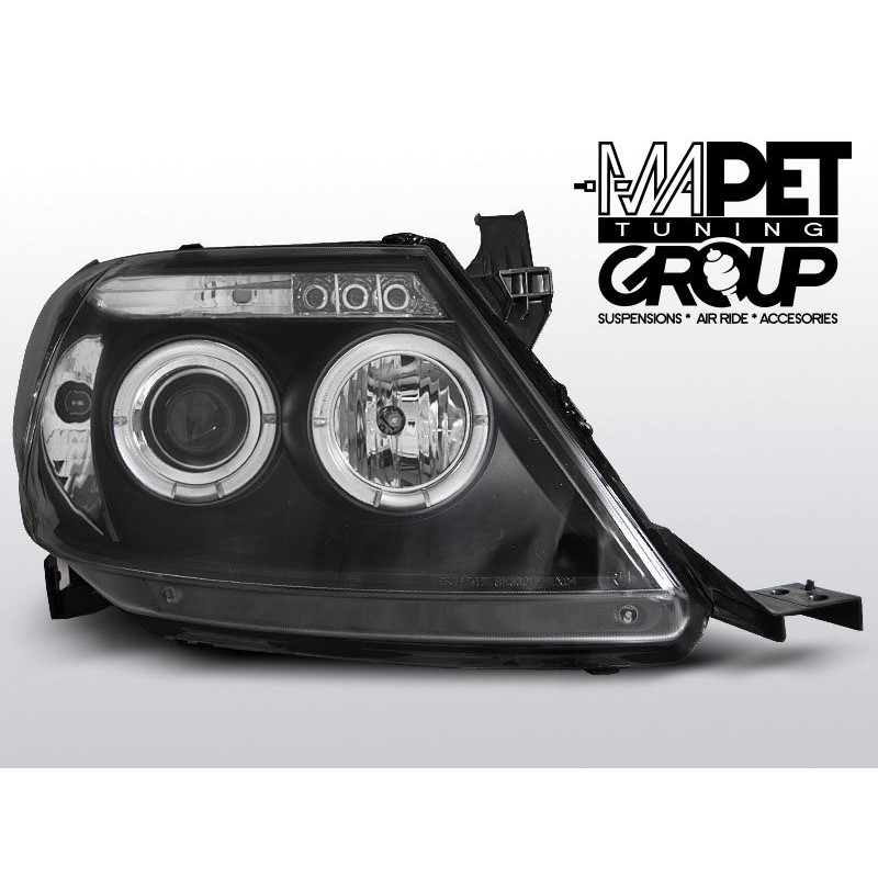 Toyota Hilux 05-11 Angel Eyes BLACK LED - diodowe LPTO08