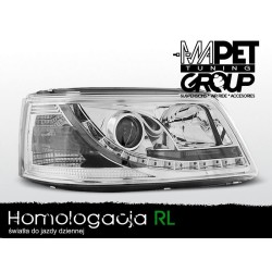 VW T5 03-09 CHROM LED DRL -...