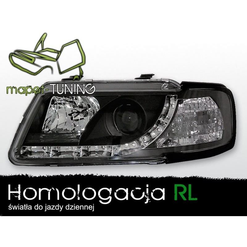 Audi A3 96-00 - DayLight BLACK LED - do Jazdy dziennej - LPAU62