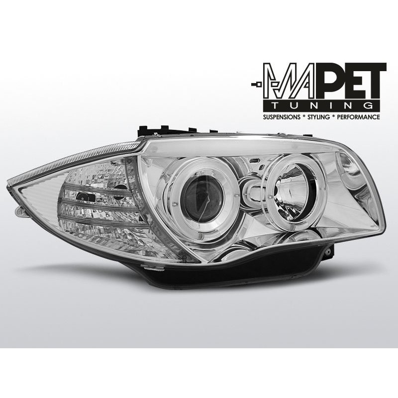 BMW 1 E87 / E81 04-11 CHROM Angel Eyes ringi LPBM79