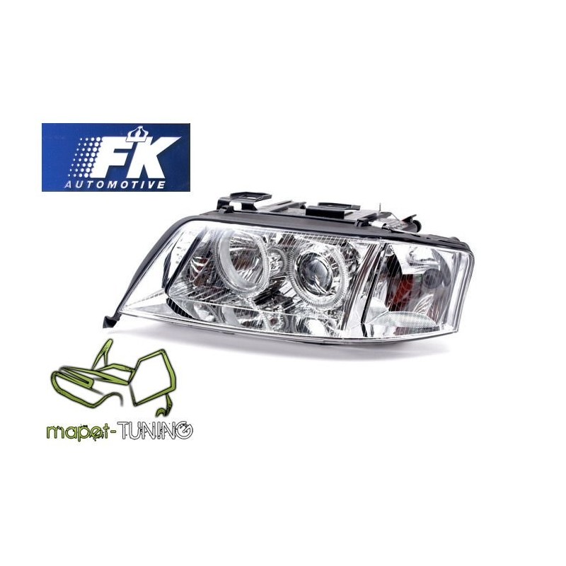 Audi A6 C5 (01-04) CHROM Angel Eyes Xenon D2S   FK  LPAU83