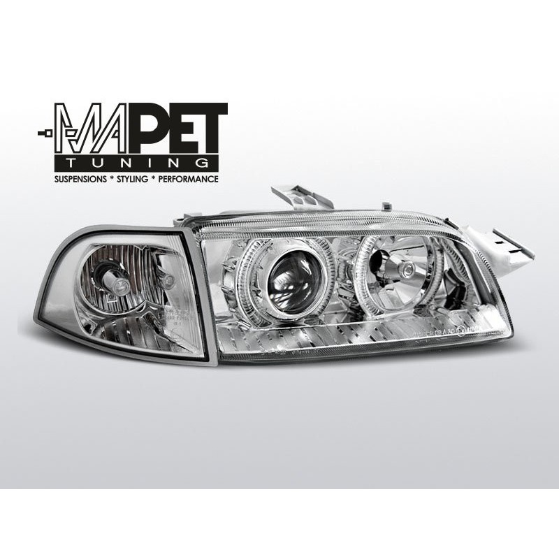 Fiat Punto I clear Angel Eyes CHROM soczewki ringi DEPO LPFI07
