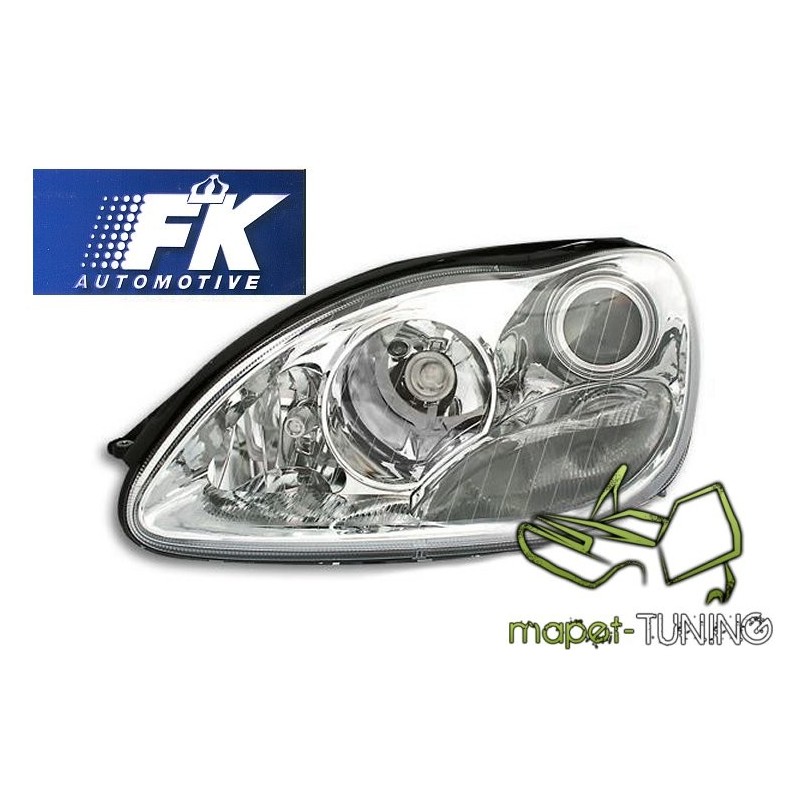 Mercedes S-klasa W220 98-02 CHROM soczewkowe H7 FK