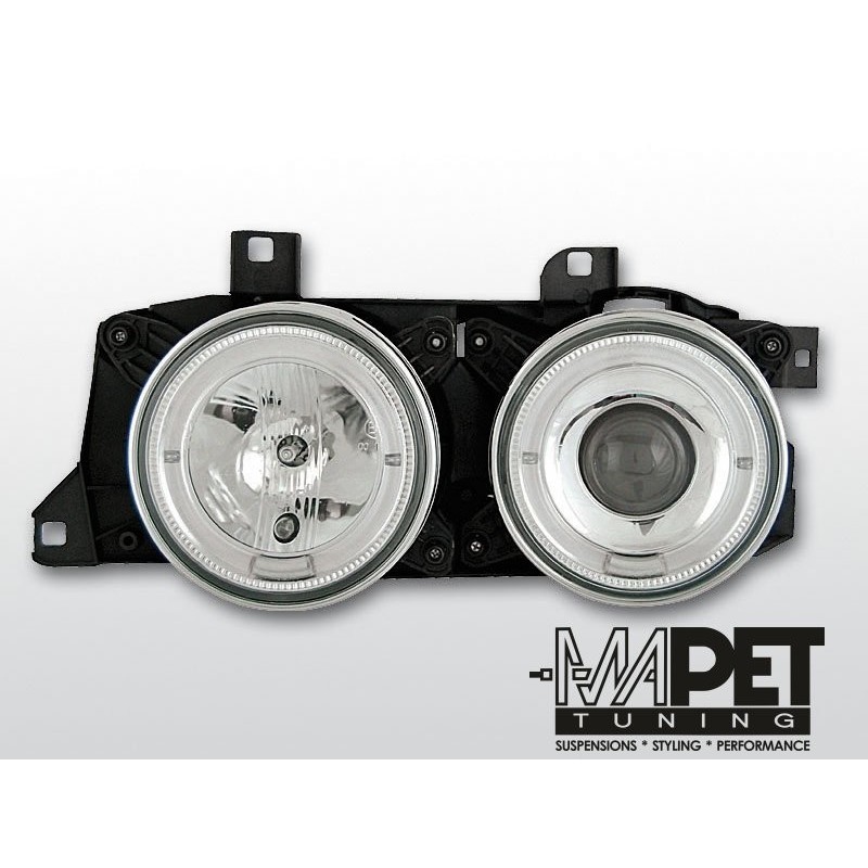 BMW E32 CHROM Angel Eyes soczewkowe Ringi LPBM50