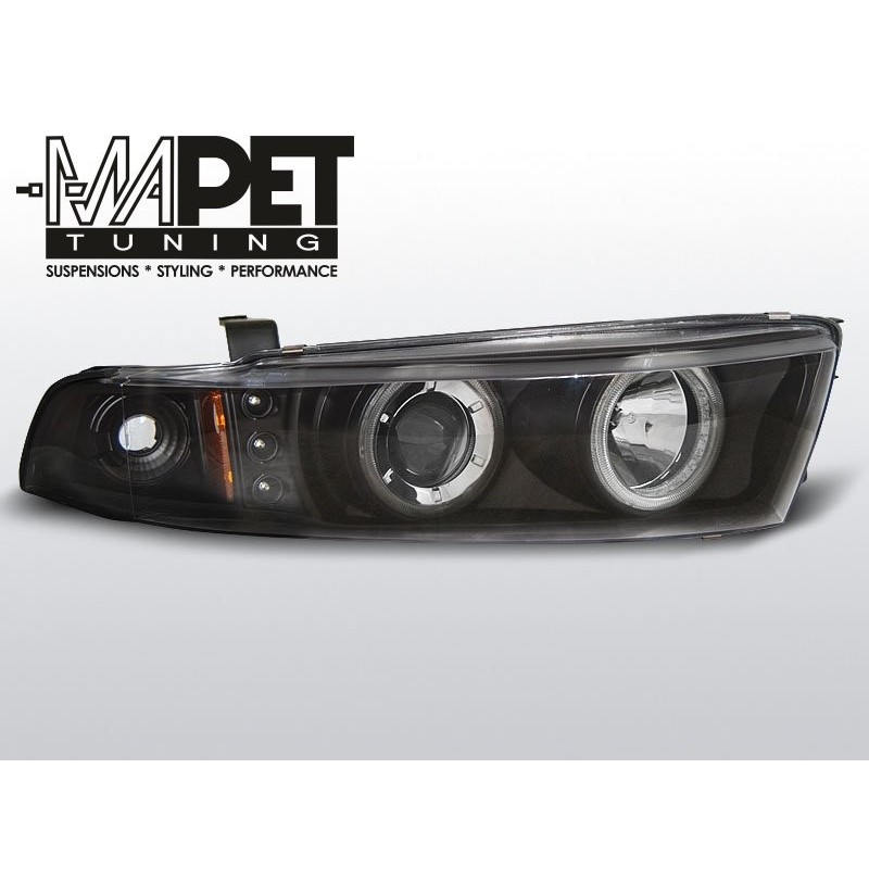 Mitsubishi Galant 8 96-06 clear Angel Eyes BLACK ringi LPMI14