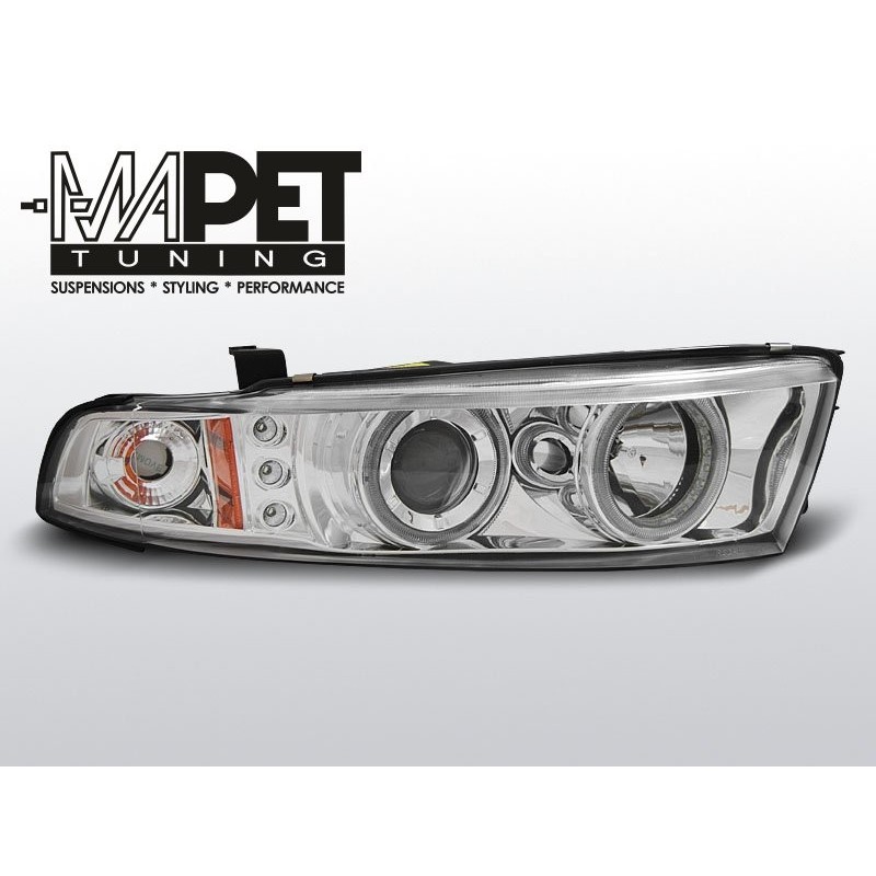 Mitsubishi Galant 8 96-06 clear Angel Eyes CHROM ringi LPMI13