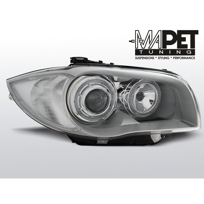 BMW 1 E87 / E81 04-11 CHROM Angel Eyes ringi LED DEPO LPBMD4