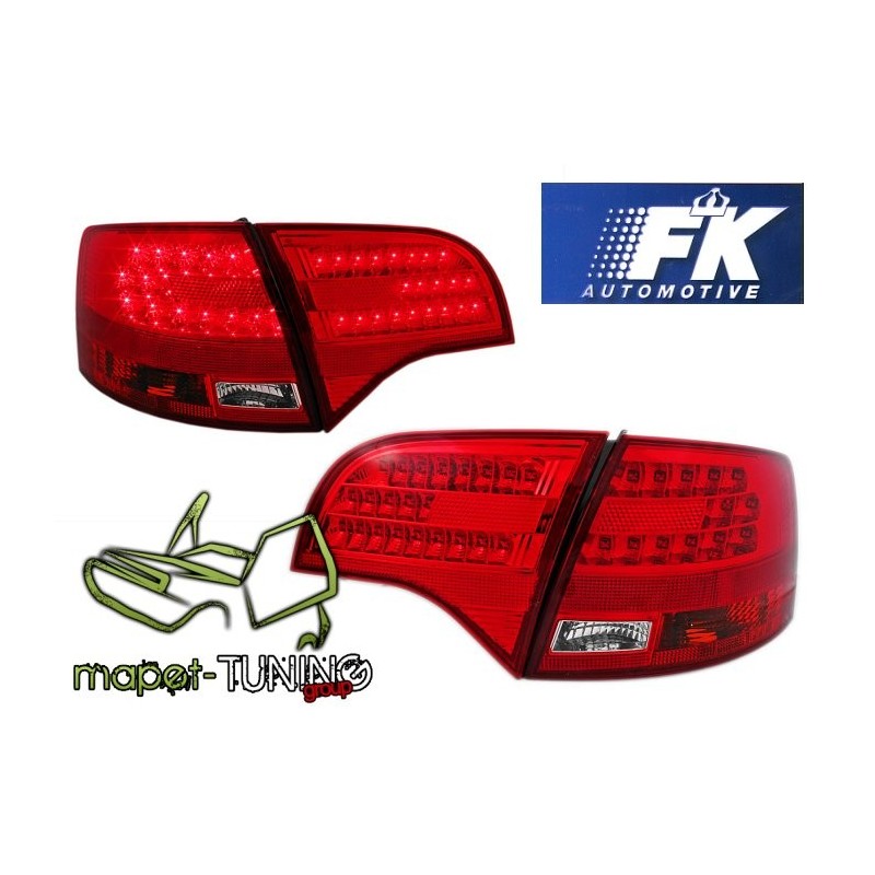 Audi A4 B7 Avant Kombi - Red/White Led - Diodowe FK LDAU60