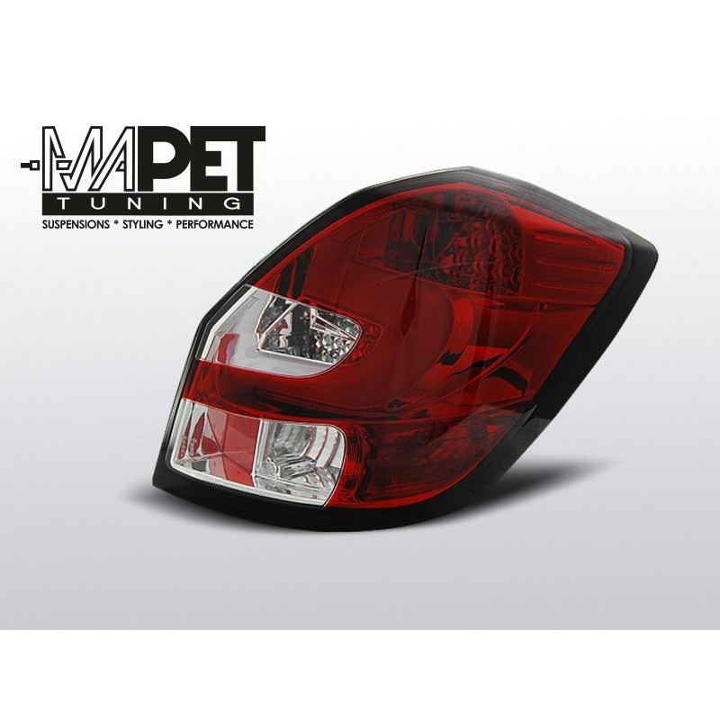 Skoda Fabia II 07- LED BAR RED / WHITE LDSK06