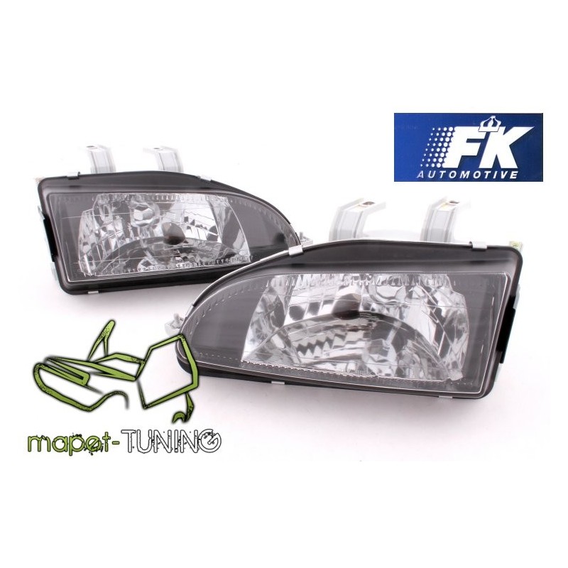 Honda Civic 91-95 clearglass BLACK LPHO15