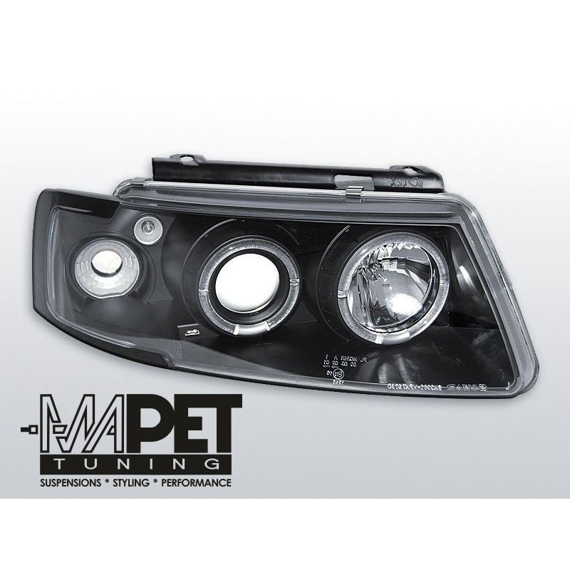 VW Passat B5 3B clear Angel Eyes BLACK soczewka ringi LPVW13