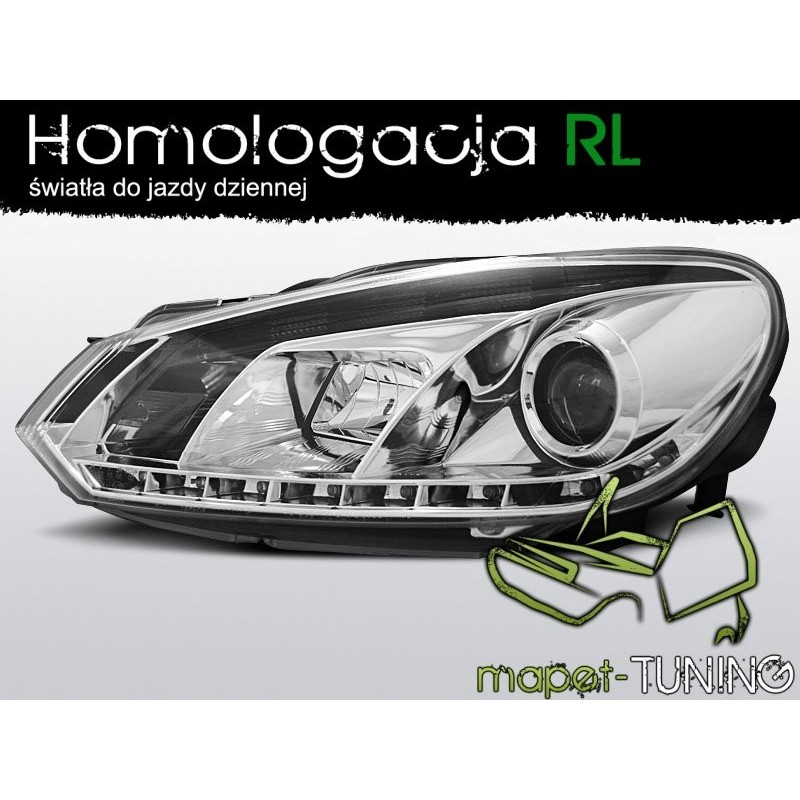 VW Golf 6 - diodowe CHROM LED LPVWD0