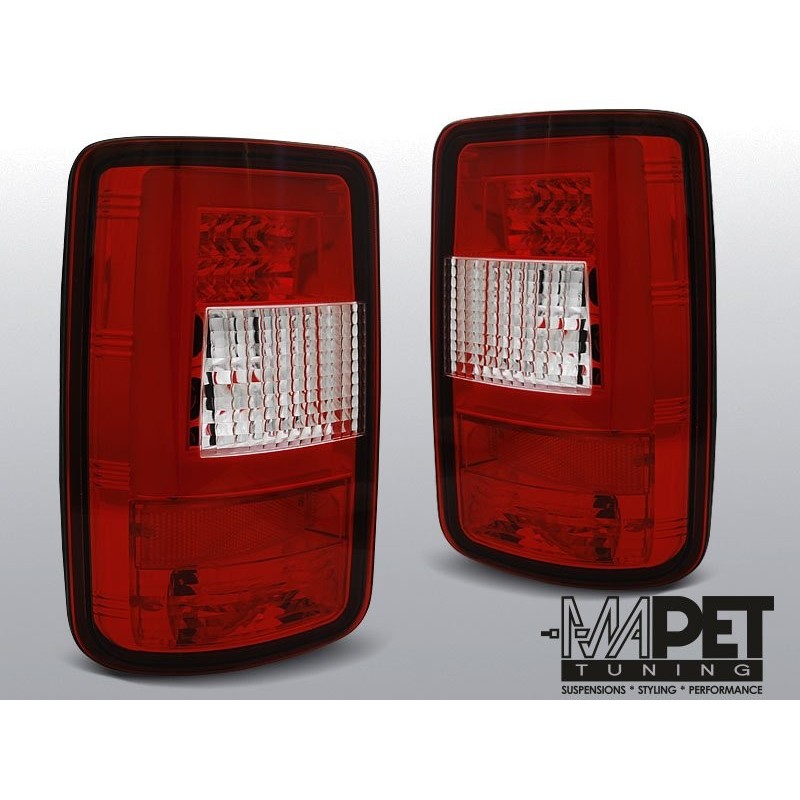 VW CADDY RED / WHITE LED BAR Diodowe LDVWF6
