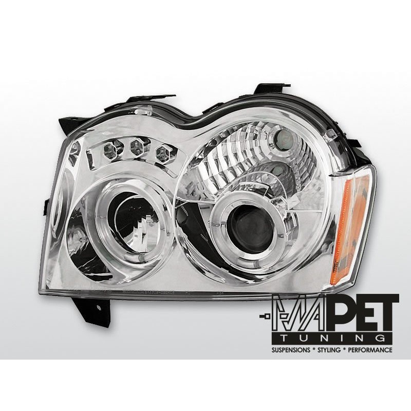 CHRYSLER JEEP GRAND CHEROKEE 05-08 CHROM Angel Eyes LPCH05