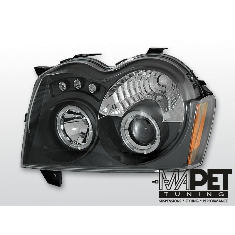 CHRYSLER JEEP GRAND CHEROKEE 05-08 BLACK Angel Eyes LPCH06