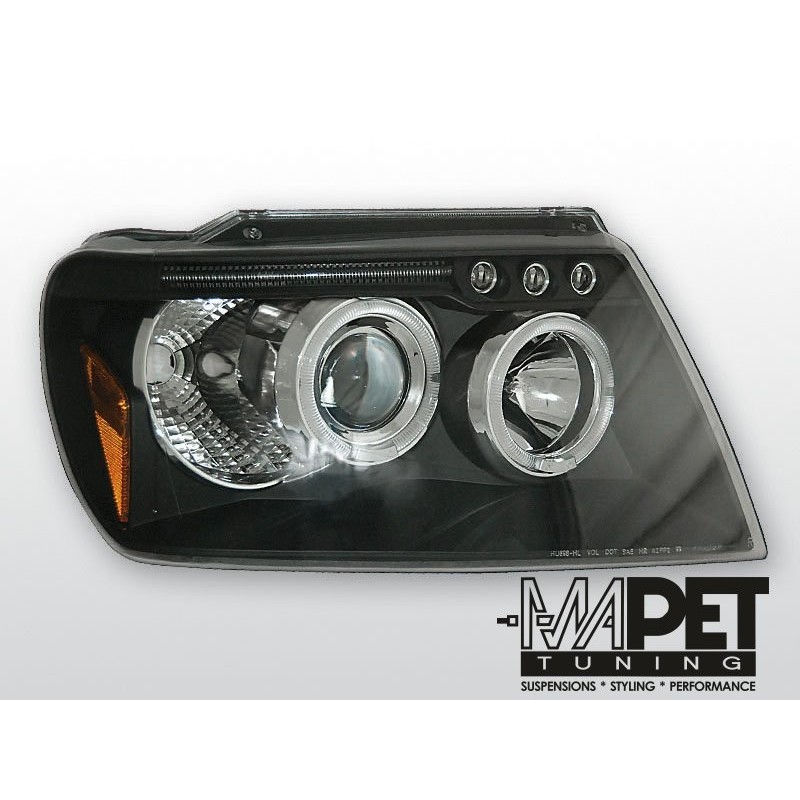 CHRYSLER JEEP GRAND CHEROKEE 99-05 BLACK Angel Eyes LPCH04