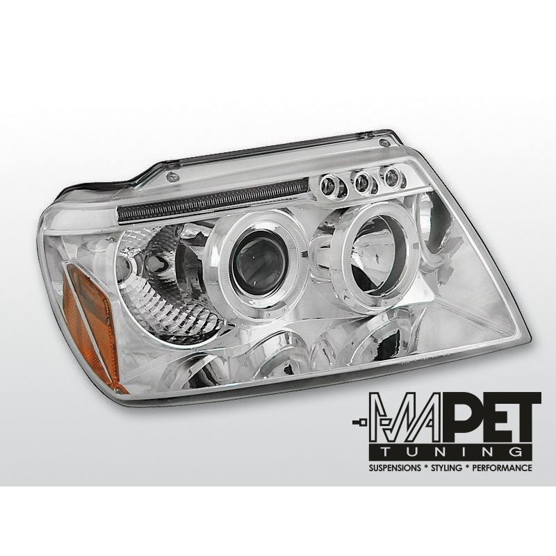 CHRYSLER JEEP GRAND CHEROKEE 99-05 CHROM Angel Eyes LPCH03