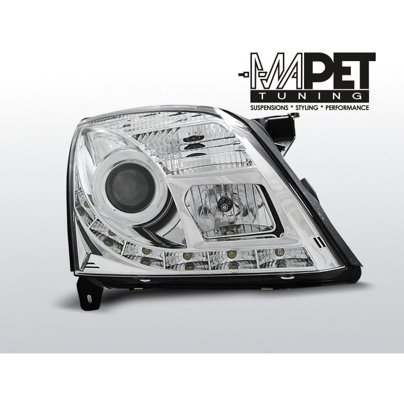 Opel Vectra C 02-05 DAYLIGHT CHROM DRL DIODY jazdy dziennej LPOP77