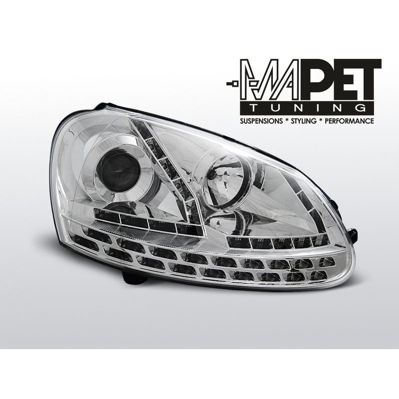 VW GOLF 5 / JETTA diodowe CHROM LED LPVWF8