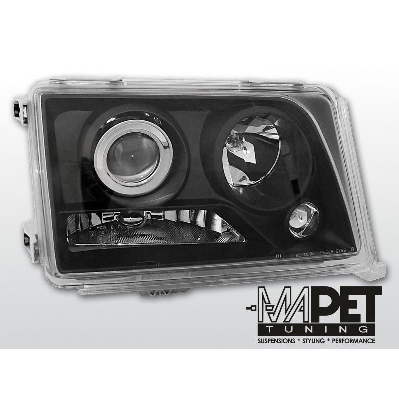 Mercedes E-klasa W124 93-95 clear BLACK soczewki LPME49