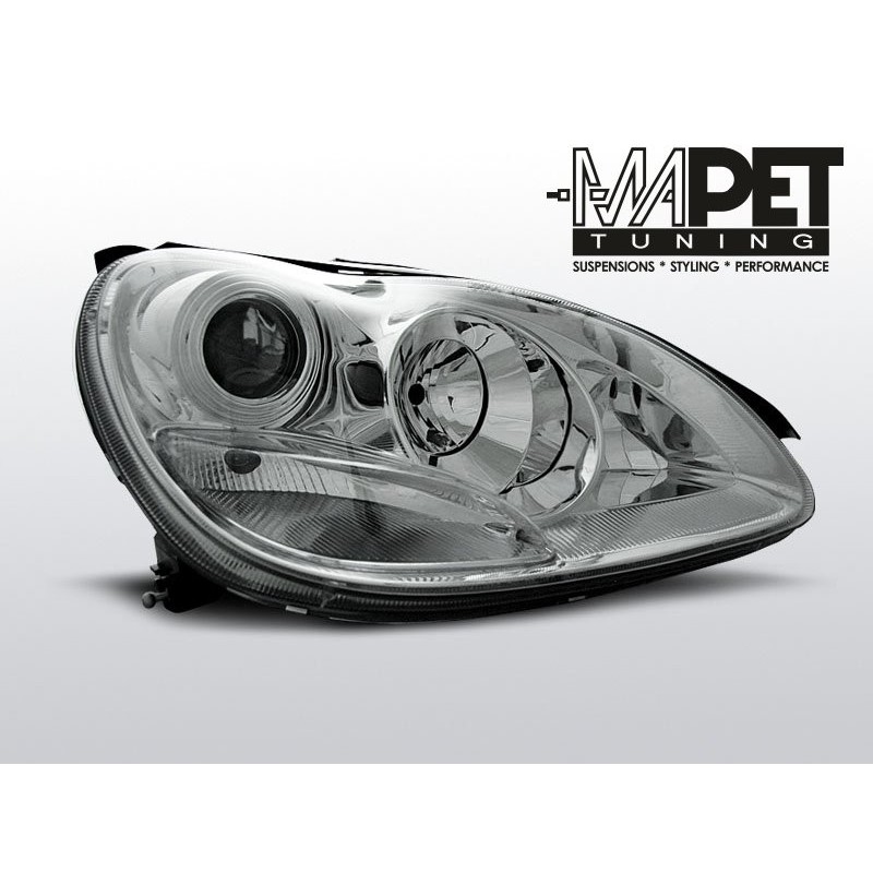 Mercedes S-klasa W220 98-05 CHROM + soczewka LPME65