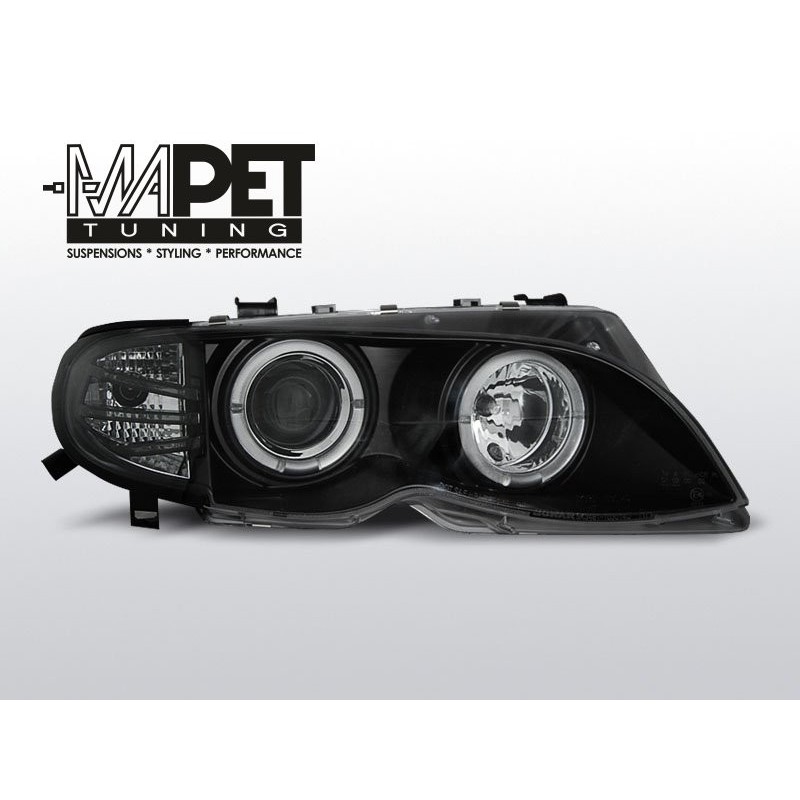 BMW E46 Sedan / Touring 01-05 CLEAR ANGEL EYES BLACK LPBMA0