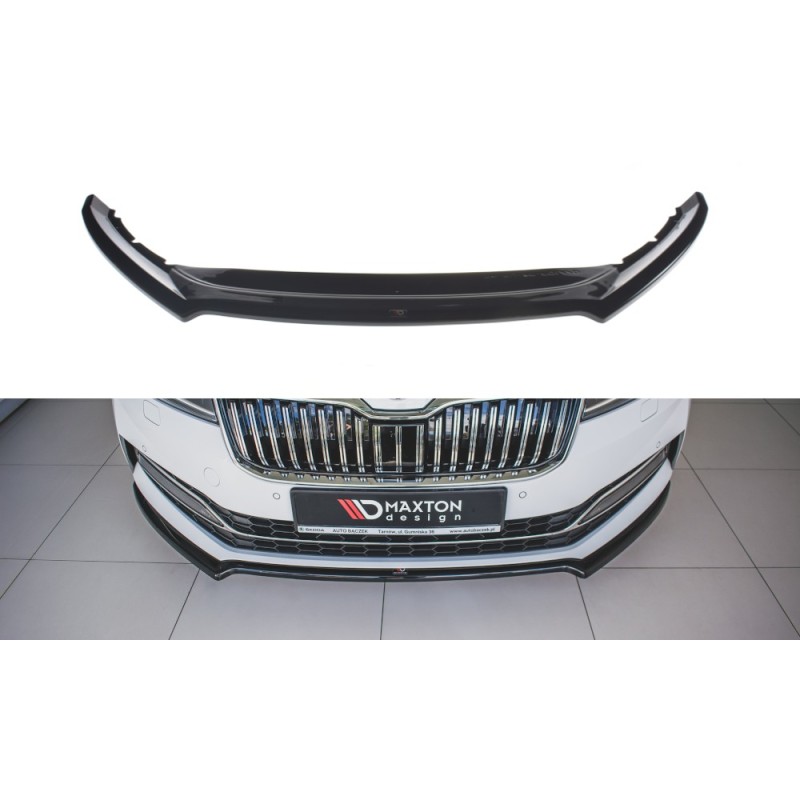 Przedni Splitter / dokładka ABS (ver.1) - Skoda Superb III FL