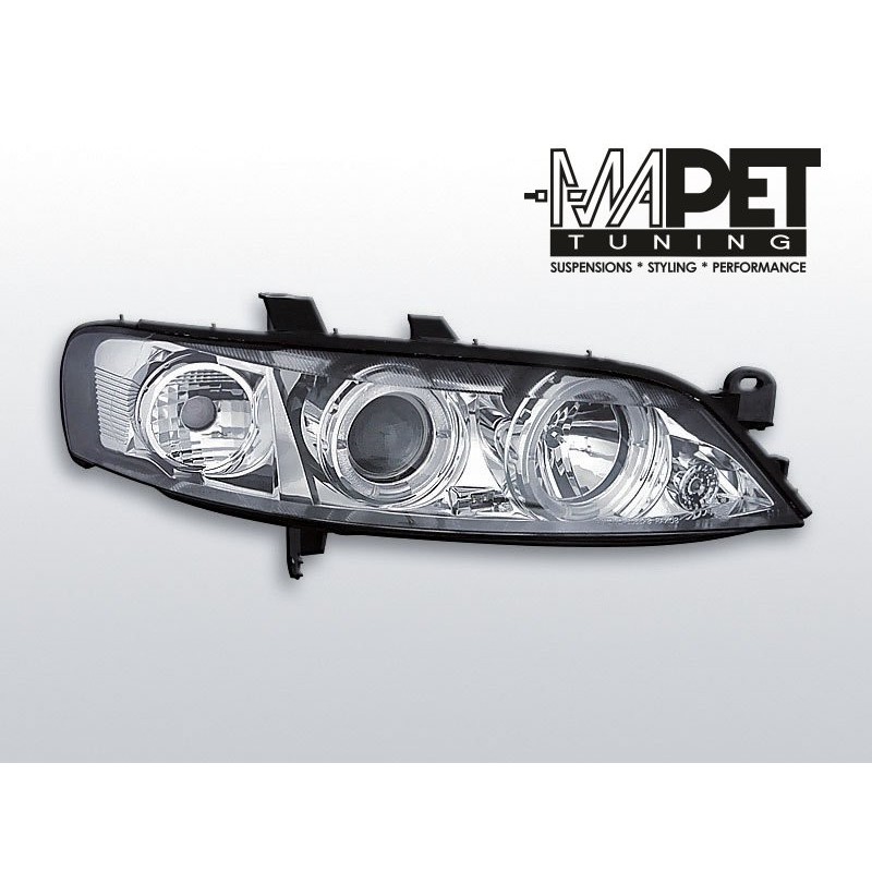 Opel Vectra B 95-98 clearglass Chrom Angel Eyes  LPOP20